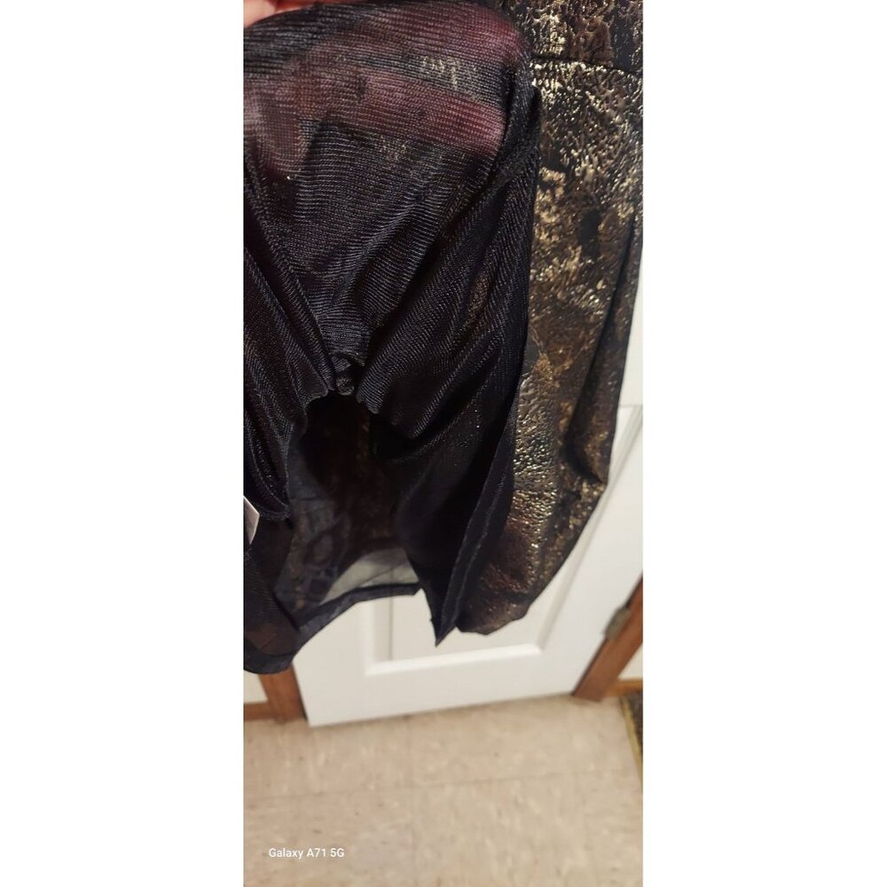 Romeo &‎ Juliet Couture Dress Black Gold Sleeveless Size L Party Homecoming NWT - Picture 10 of 15